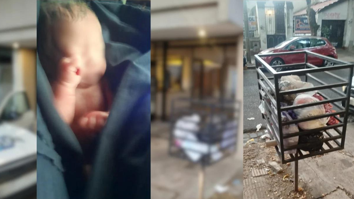 Encontraron a una beba recién nacida en la basura.