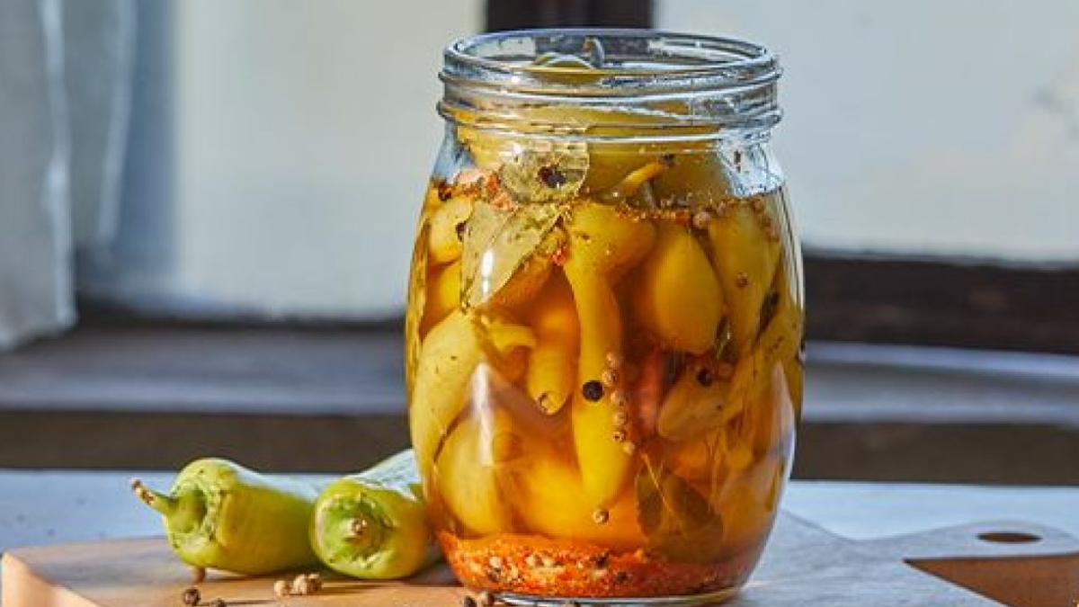 Receta de ajíes en vinagre en solo 4 pasos.
