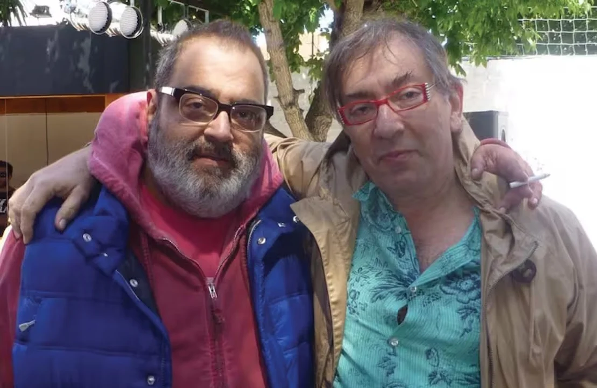 Jorge Lanata junto a su amigo Gabriel Levinas. Jorge Lanata junto a su amigo Gabriel Levinas.
