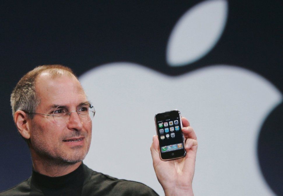 Steve Jobs en la presentación del primer iPhone.