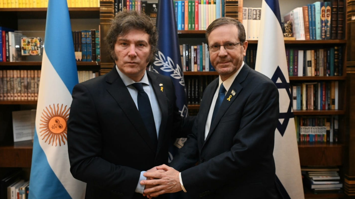 Javier Milei se reunió con el presidente de Israel
