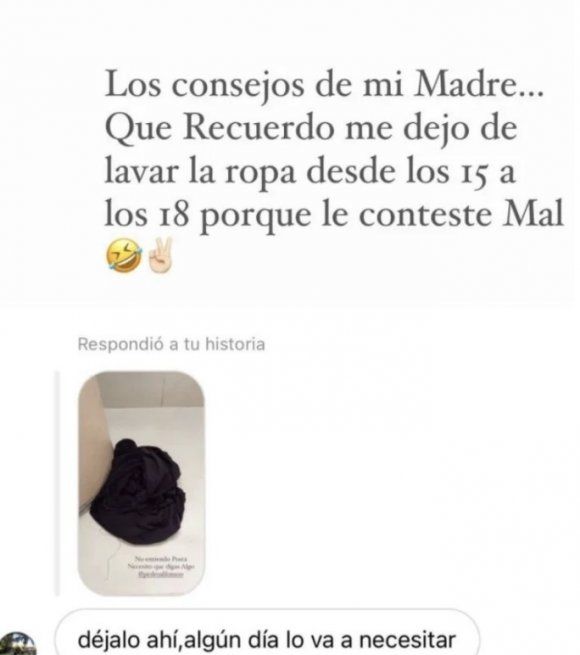 La penitencia que le puso su madre.