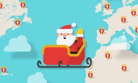 El recorrido de Papá Noel se adapta a cada huso horario del planeta. El recorrido de Papá Noel se adapta a cada huso horario del planeta.
