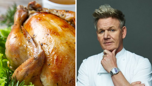 La receta de Gordon Ramsay para cocinar pollo al horno.
