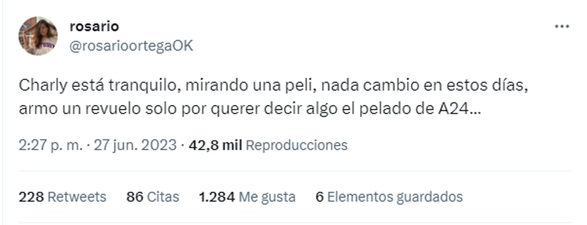 Rosario Ortega salió a hablar sobre la salud de Charly García.