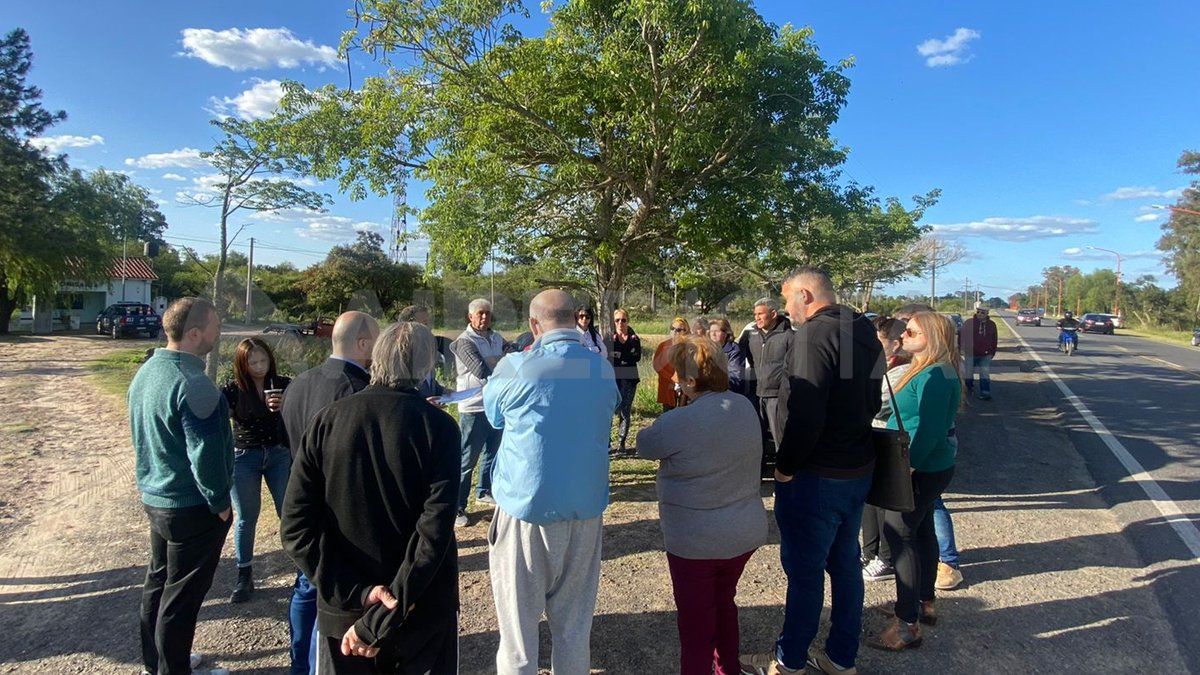 Se concentraron en lunes en la sede policial ubicada sobre la Ruta 1 a la altura del kilómetro 14.5.