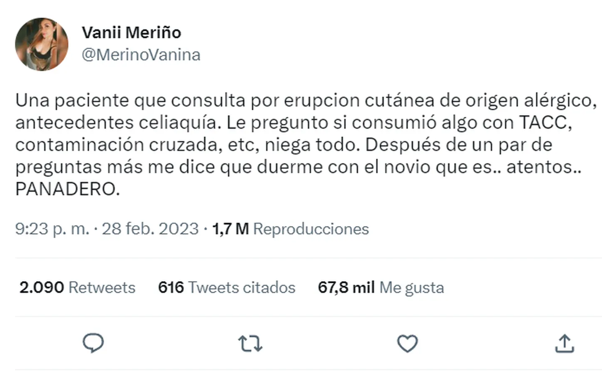 Una médica fue viral en Twitter por contar una insólita anécdota.