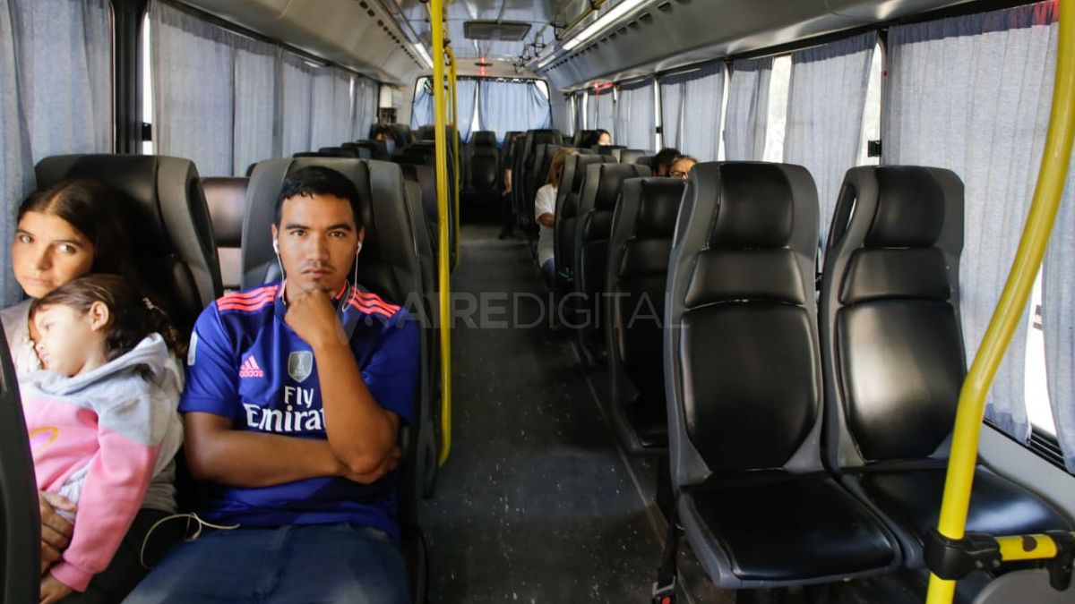 As&iacute; se encontraba este lunes un colectivo de la L&iacute;nea C