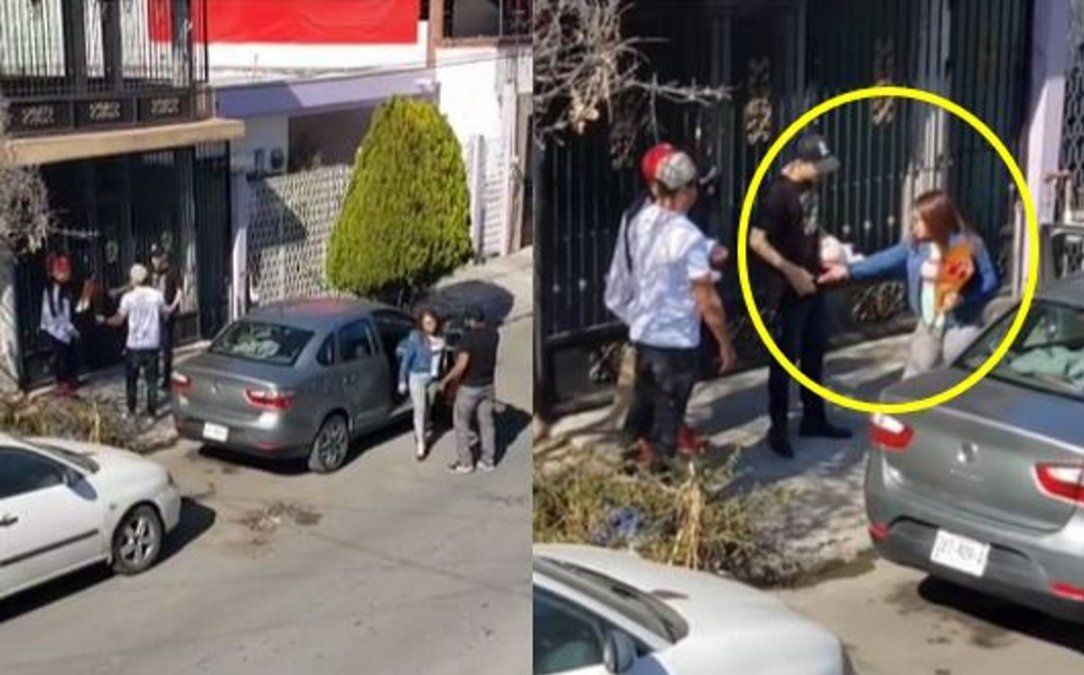 Video: una joven se encontró con sus cuatro novios a la vez y se volvió viral