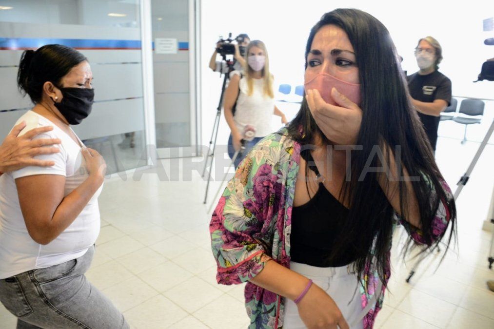 Dolor y angustia. Familiares de la víctima demostraron su malestar en el Centro de Justicia Penal.