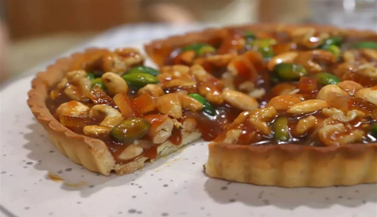 Tarta de frutos secos