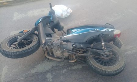 La moticicleta en la que iba la víctima fatal. La moticicleta en la que iba la víctima fatal.