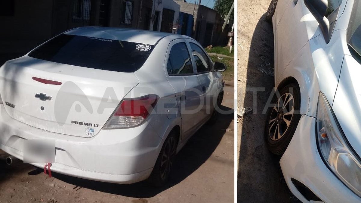 El Chevrolet tiene una abolladura en la parte delantera y se aguardan los peritajes.