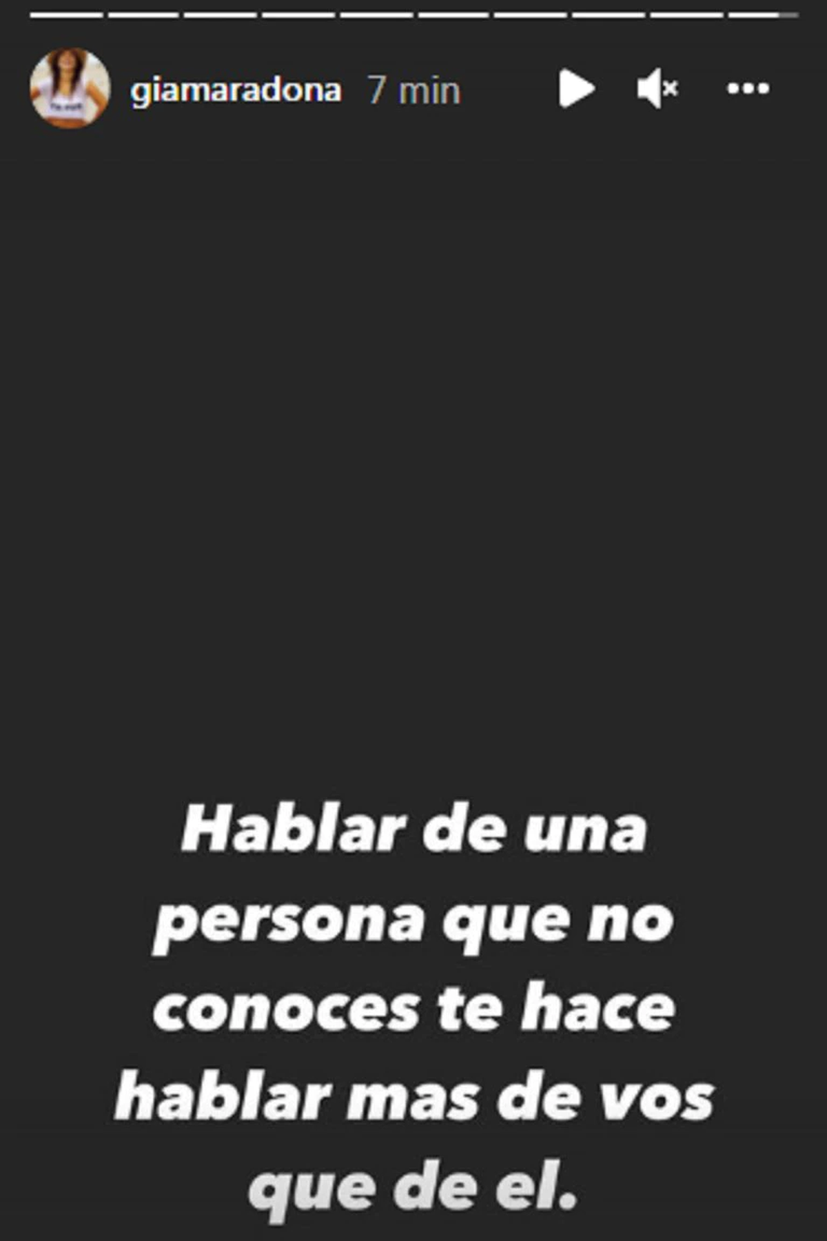 Gianinna Maradona le respondi&oacute; a Nicki Nicole en Instagram.