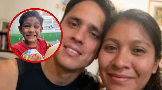 Mariela Altamirano, madre de Ángel, junto a su pareja, Michel González.