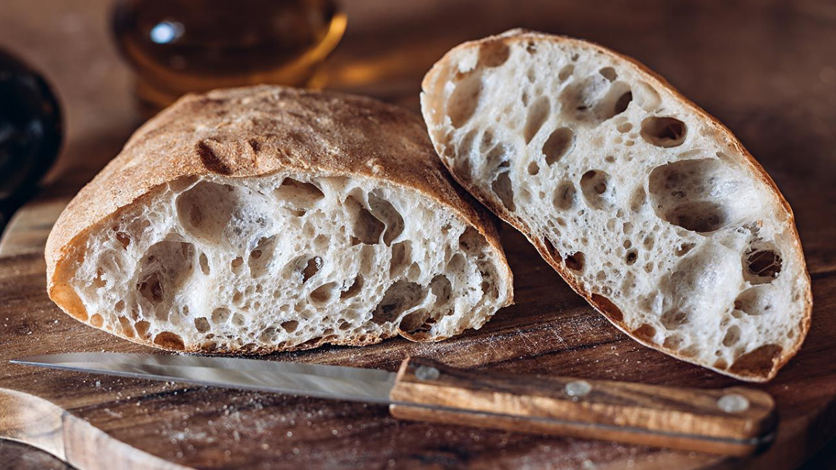 Con esta receta vas a obtener una ciabatta casera perfecta