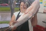 Olga Guzmán, la conocida vendedora de pescado de Colastiné Norte Olga Guzmán, la conocida vendedora de pescado de Colastiné Norte