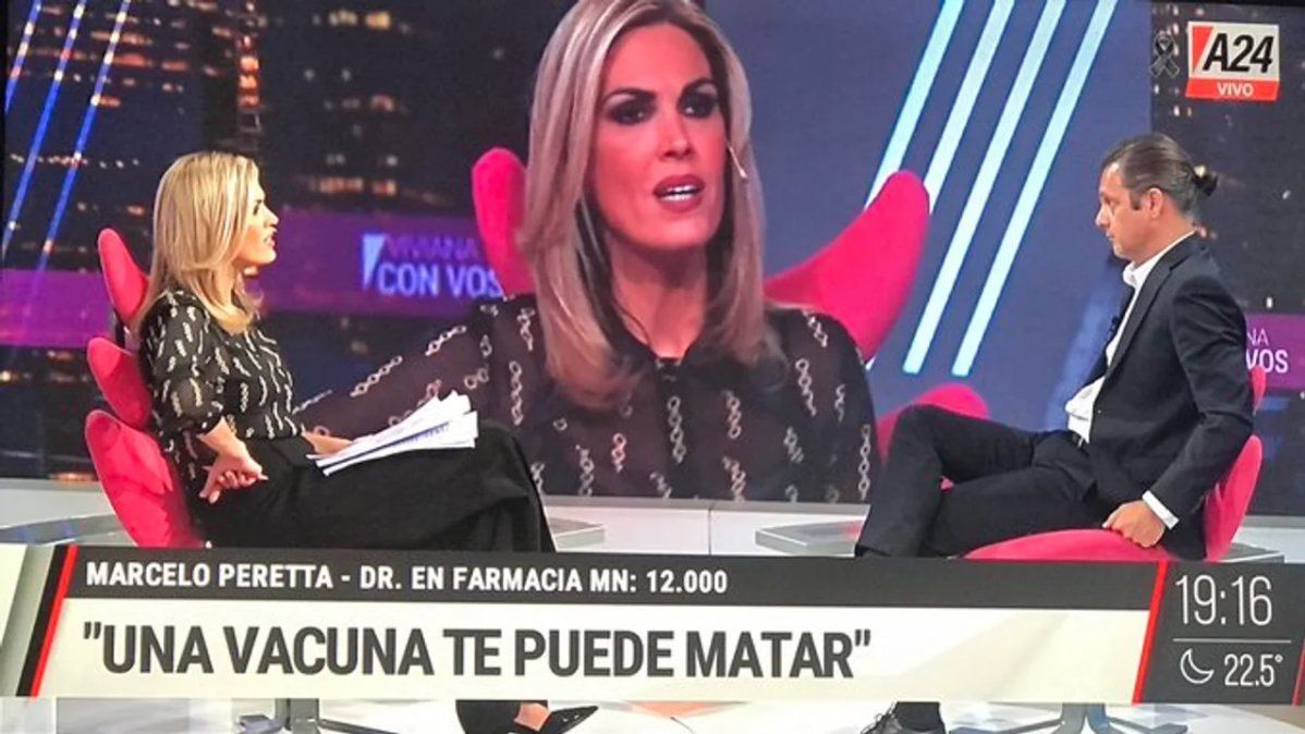 Viviana Canosa entrevistó a un doctor antivacuna y piden que la sancionen