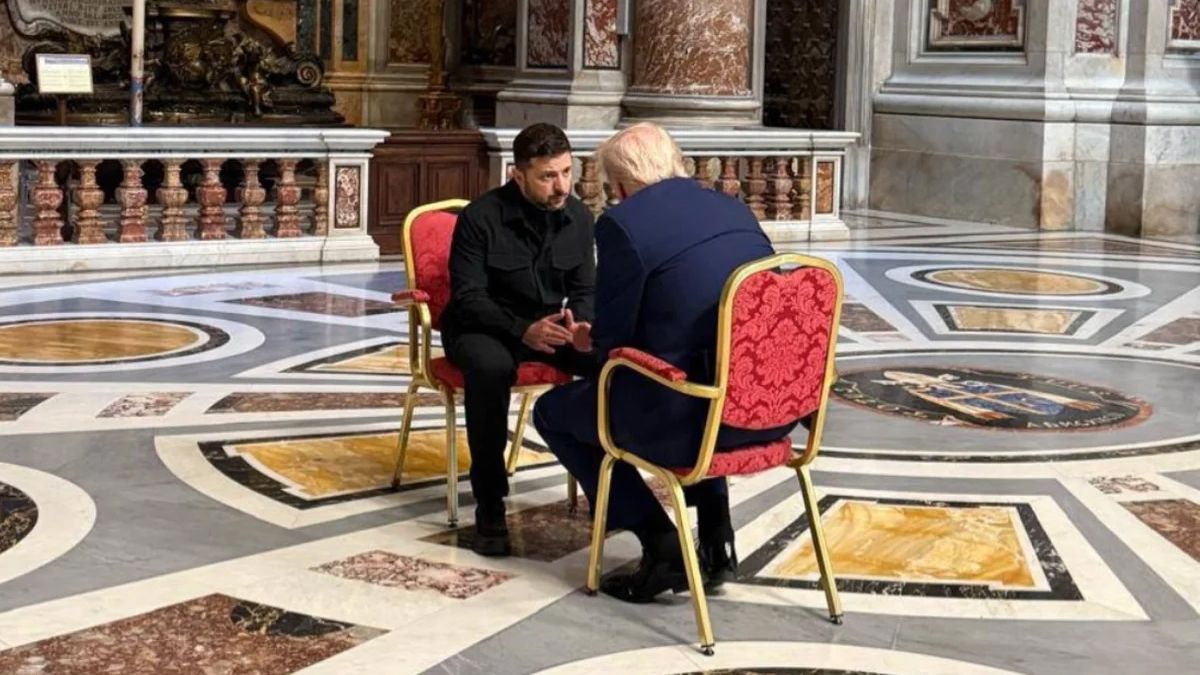 El encuentro entre Zelenski y Trump se llevó a cabo antes de que ambos mandatarios participaran del funeral del papa Francisco.