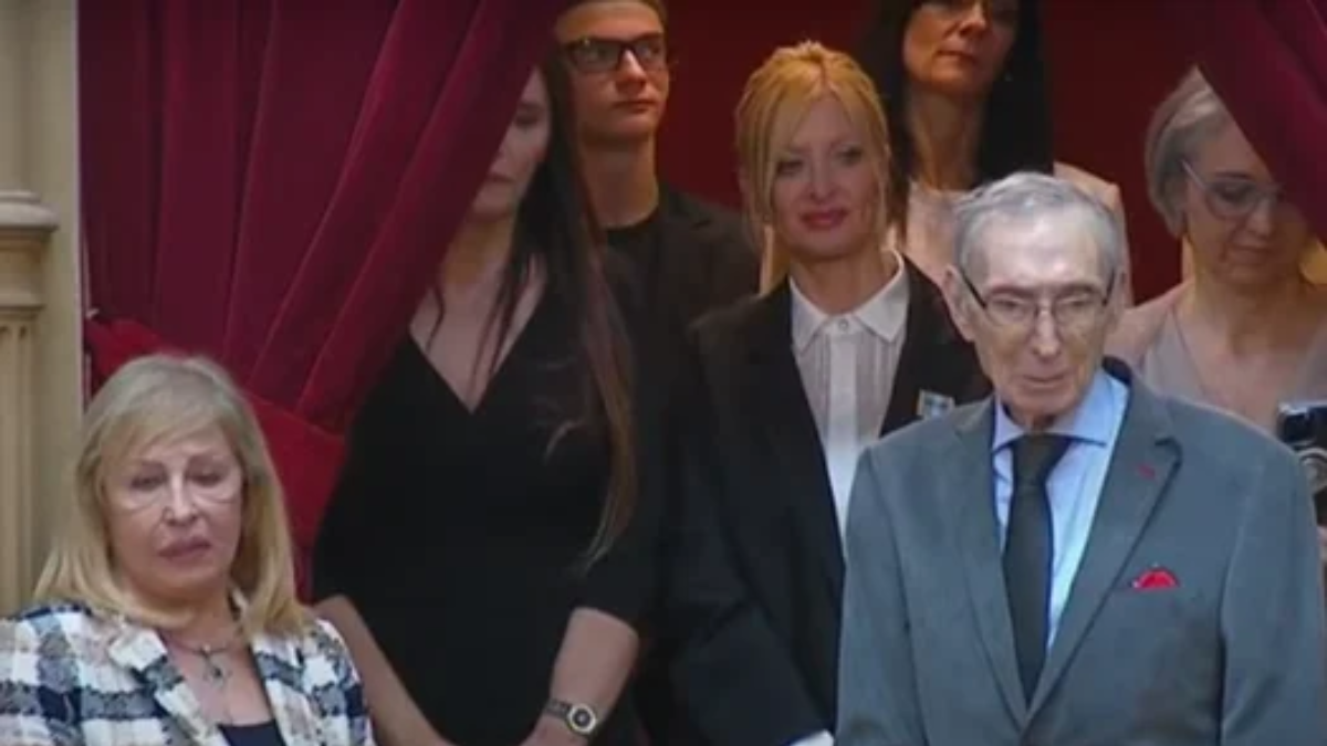 La actriz Amalia Yuyito González y los padres de Javier Milei.&nbsp;