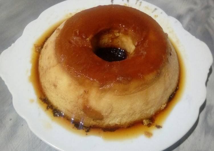 Flan de huevo casero fácil