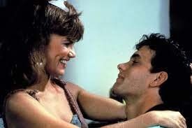 "Tawny" Kitaen y Tom Hanks en "Despedida de soltero".