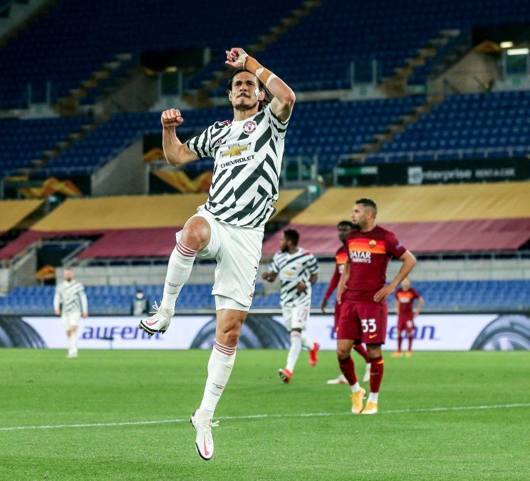 Edinson Cavani fue clave durante toda la serie para que el Manchester United juegue la final de la Europa League.