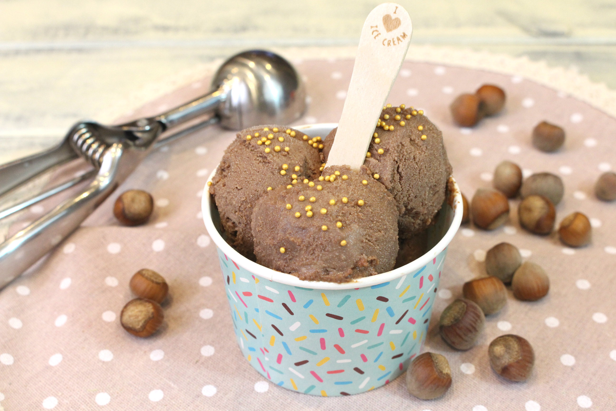 Cómo hacer helado vegano de nutella en 5 minutos
