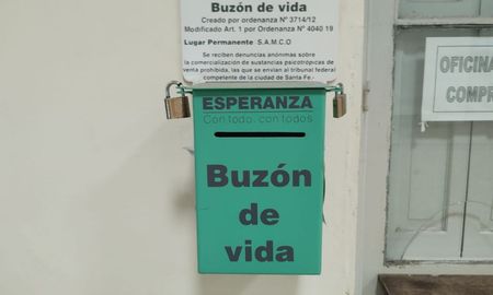 Los buzones de la vida en Esperanza permiten la recepción de denuncias anónimas. Los buzones de la vida en Esperanza permiten la recepción de denuncias anónimas.