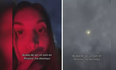 Hacía una historia para Instagram y filmó un OVNI: Me voy adentro, chau Hacía una historia para Instagram y filmó un OVNI: Me voy adentro, chau