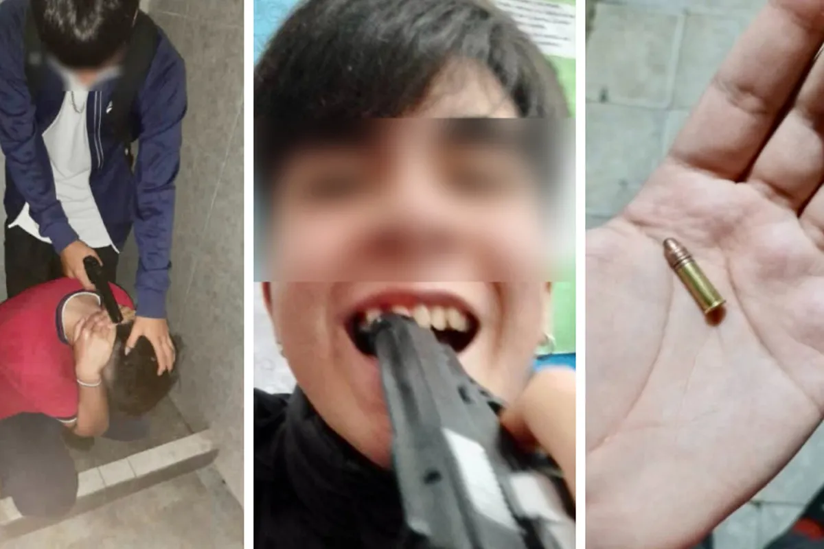 Un alumno de 16 años, de un colegio privado de Florencio Varela, llevó un arma de juguete a la escuela, simuló fusilar a un compañero, le apuntó a una joven y subió las imágenes a las redes sociales.
