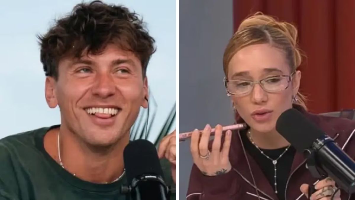 Ángela Torres condujo el ciclo de Luzu TV y mantuvo un cruce al aire con Marcos Giles que despertó polémica en redes.