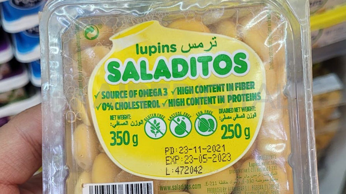 No es cerveza, pero... en Doha, el equipo de AIRE encontró lupines.