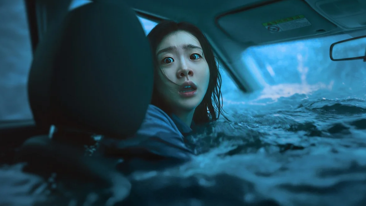 Una escena de alta tensión en El Gran Diluvio, la nueva apuesta de ciencia ficción de Netflix que desafía los límites del género de catástrofes.