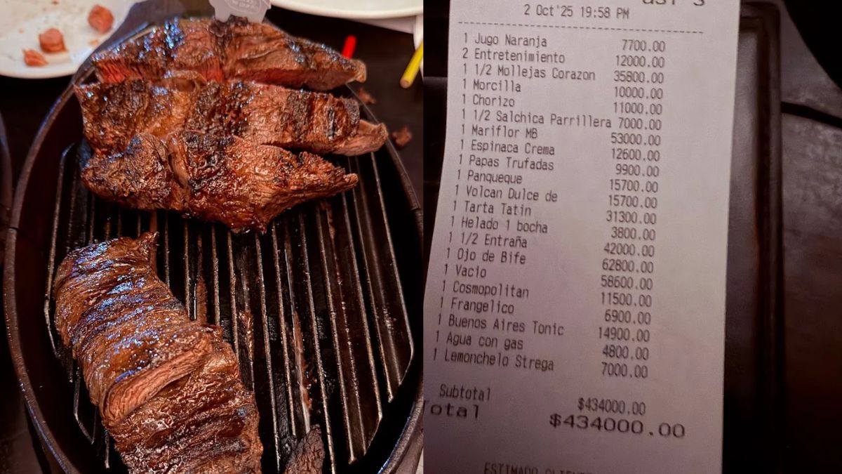 Una comida de lujo en Puerto Madero: cuánto cuesta cenar en una de las parrillas más exclusivas de Buenos Aires.