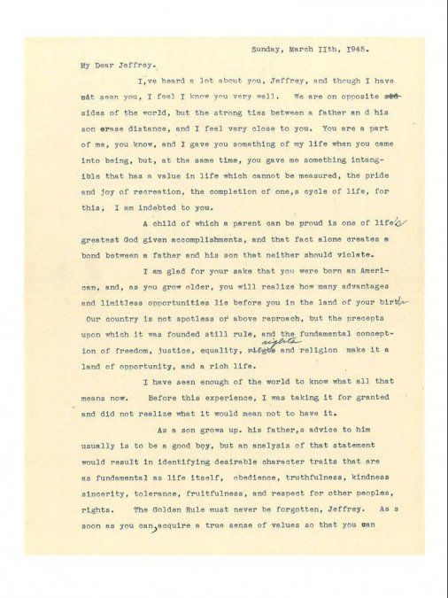 La carta de Jeffrey. & Nbsp;