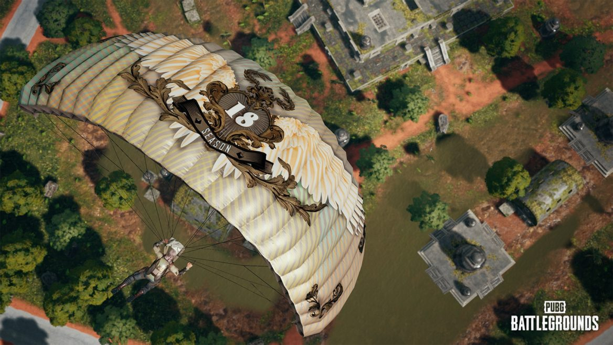 El parche 19.1 de PUBG Battlegrounds viene con nuevos diseños de paracaídas.