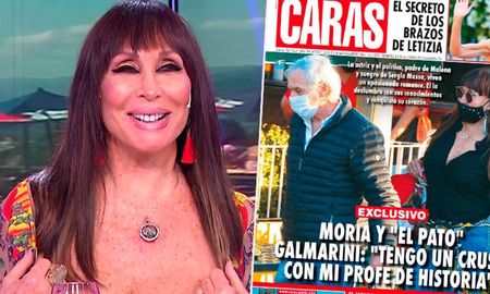 Moria Casán sorprendió en la revista Caras con un inesperado romance con Pato Galmarini. Moria Casán sorprendió en la revista Caras con un inesperado romance con Pato Galmarini.