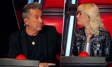 El cruce entre los dos artistas. El cruce entre los dos artistas.