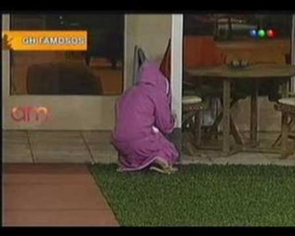 El famoso pis de Amalia Granata en el jardín de la casa de Gran Hermano.