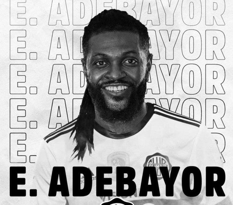 ¡Es oficial! Olimpia de Paraguay confirmó el arribo de Emmanuel Adebayor