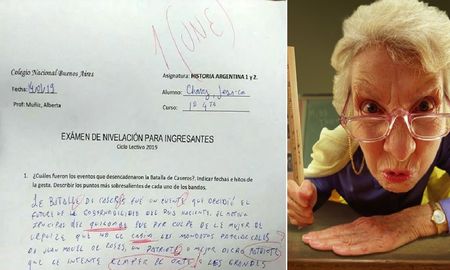 Hizo un examen con lenguaje inclusivo y la profesora le puso un une Hizo un examen con lenguaje inclusivo y la profesora le puso un une