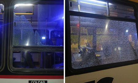 Dos colectivos apedreados en Santa Fe quedaron con sus ventanillas destrozadas Dos colectivos apedreados en Santa Fe quedaron con sus ventanillas destrozadas