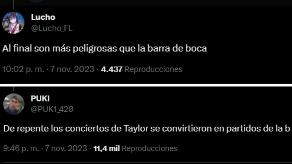 Los usuarios de X, indinganos con los fanáticos de Taylor Swift. Los usuarios de X, indinganos con los fanáticos de Taylor Swift. 