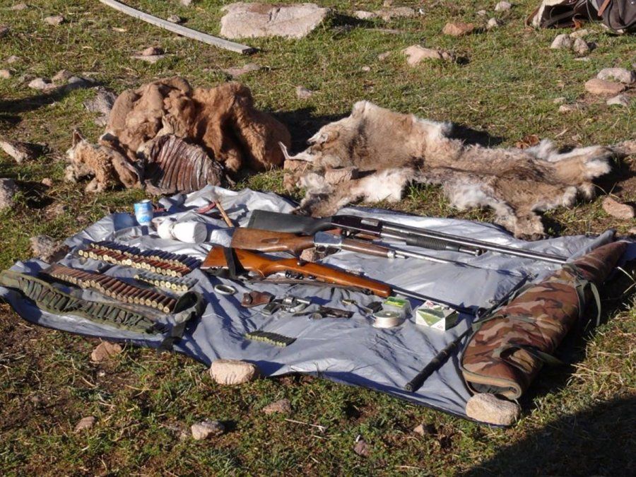 Detenidos por cazar animales en la patagonia.