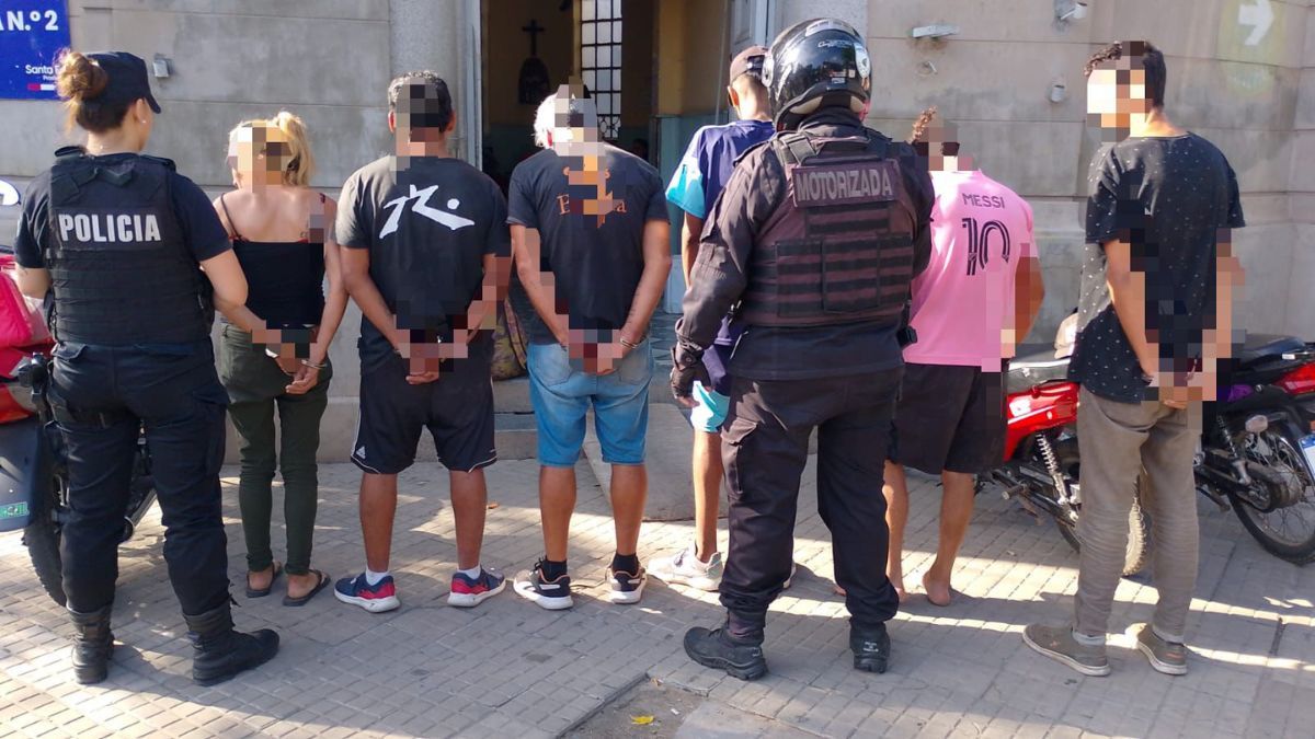 Seis personas resultaron detenidas en barrio General Alvear