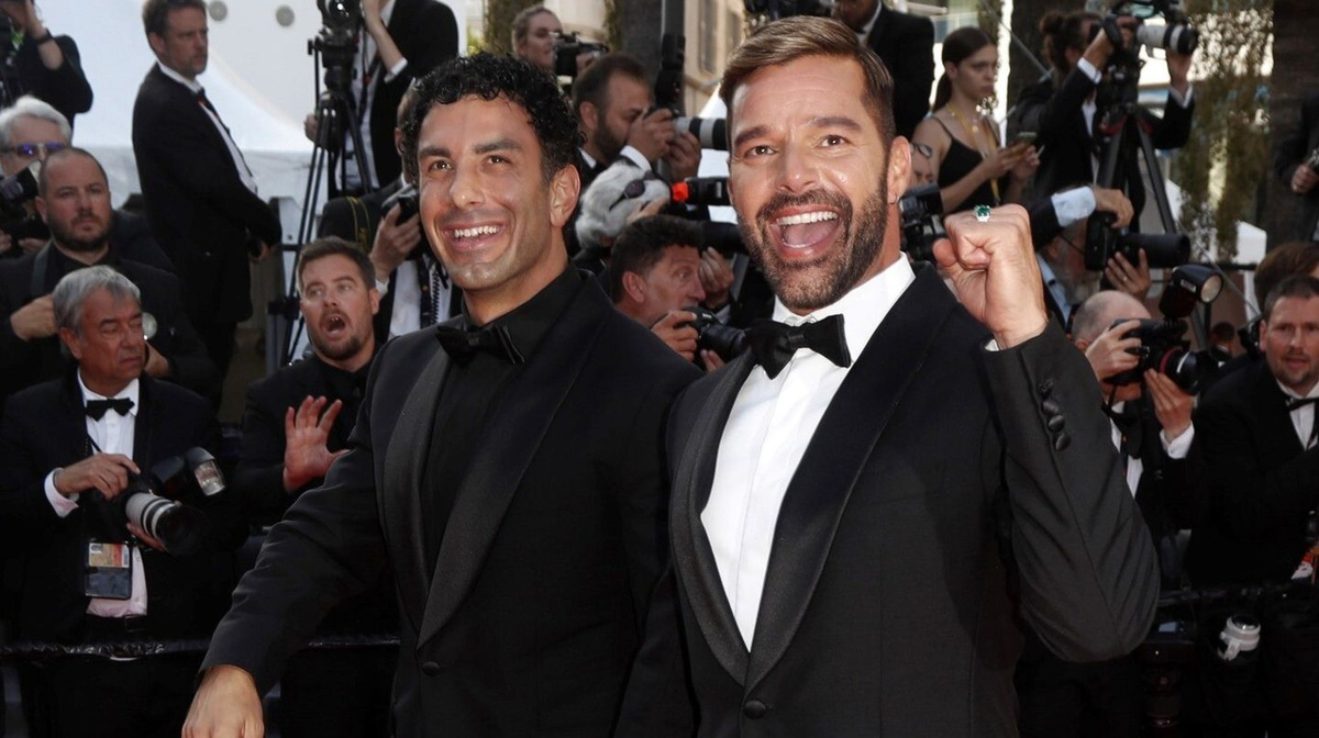 Ricky Martin y su epsoso, Jwan Yosef. 
