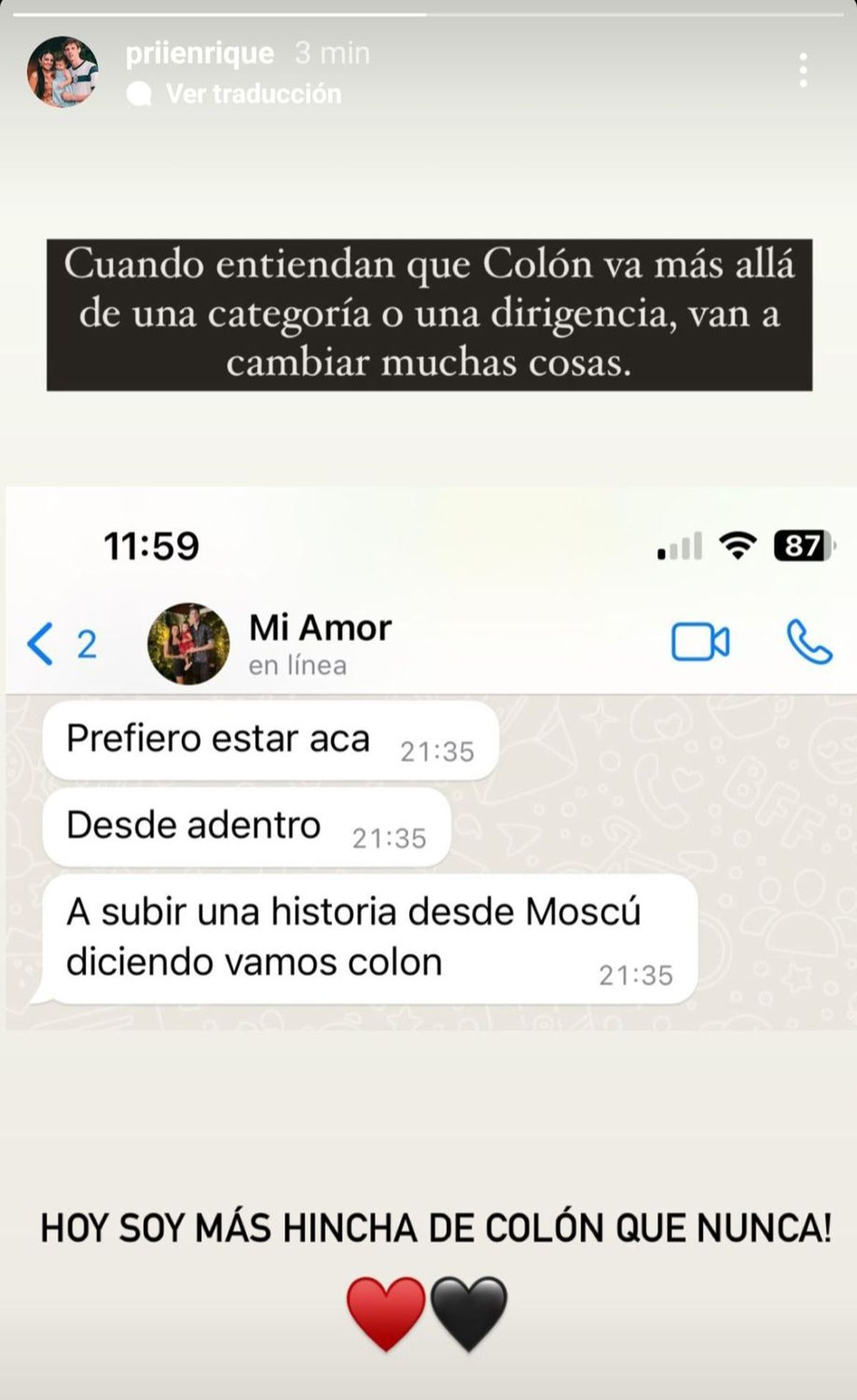 El mensaje de Germán Conti tras el descenso de Colón El mensaje de Germán Conti tras el descenso de Colón