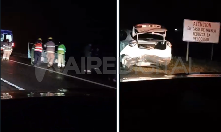 Accidente en Autovía 19: dos autos chocaron entre San Agustín y Franck Accidente en Autovía 19: dos autos chocaron entre San Agustín y Franck
