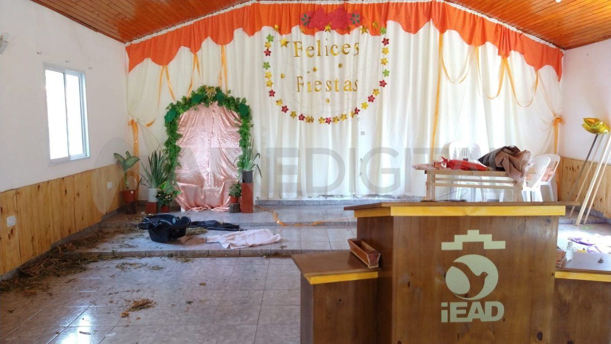 El lunes por la madrugada desvalijaron un templo evangélico en la ciudad de Santo Tomé.